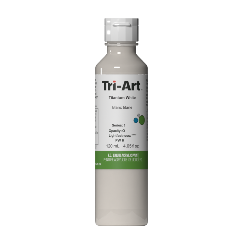 Tri-Art Liquid Acrylic Paint : Titanium White