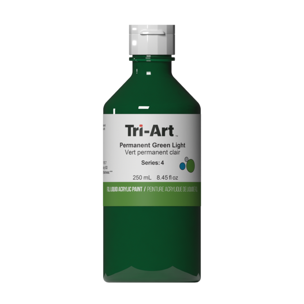Tri-Art Liquid Acrylic Paint : Permanent Green Light