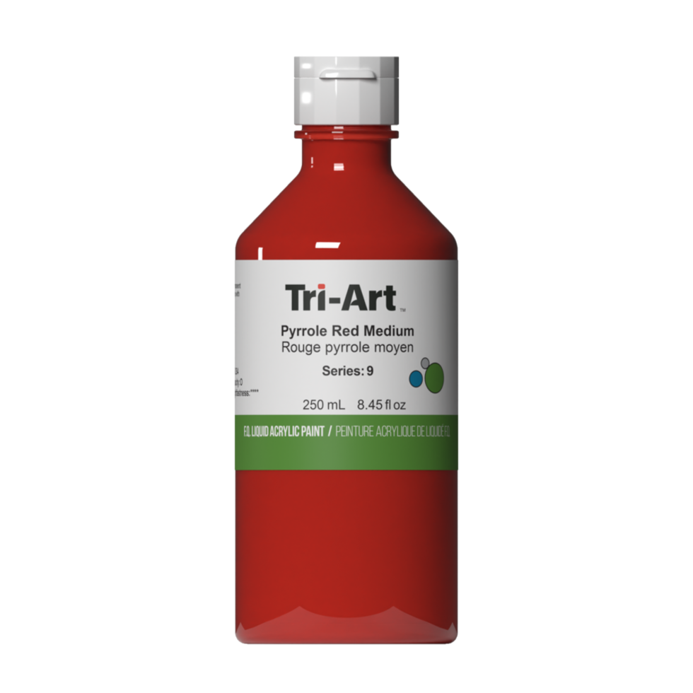 Tri-Art Liquid Acrylic Paint : Pyrrole Red Medium