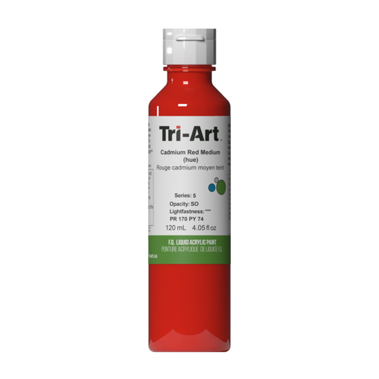 Tri-Art Liquid Acrylic Paint : Cadmium Red Medium (Hue)