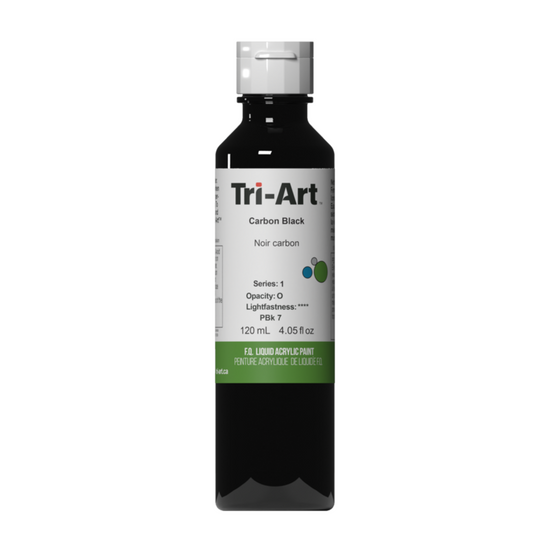 Load image into Gallery viewer, Tri-Art Liquid Acrylic Paint : Carbon Black
