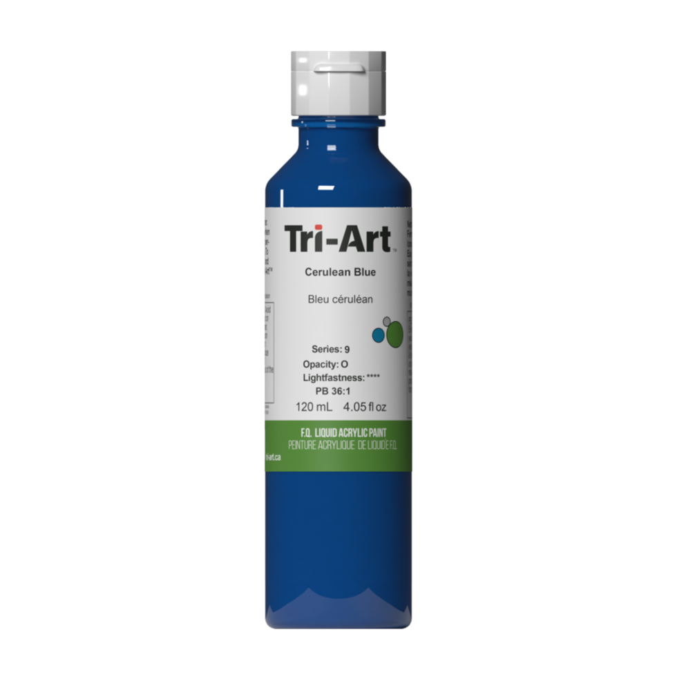 Load image into Gallery viewer, Tri-Art Liquid Acrylic Paint : Cerulean Blue
