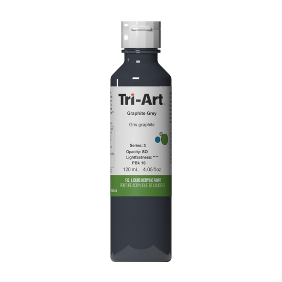 Tri-Art Liquid Acrylic Paint : Graphite Grey