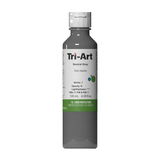 Tri-Art Liquid Acrylic Paint : Neutral Grey