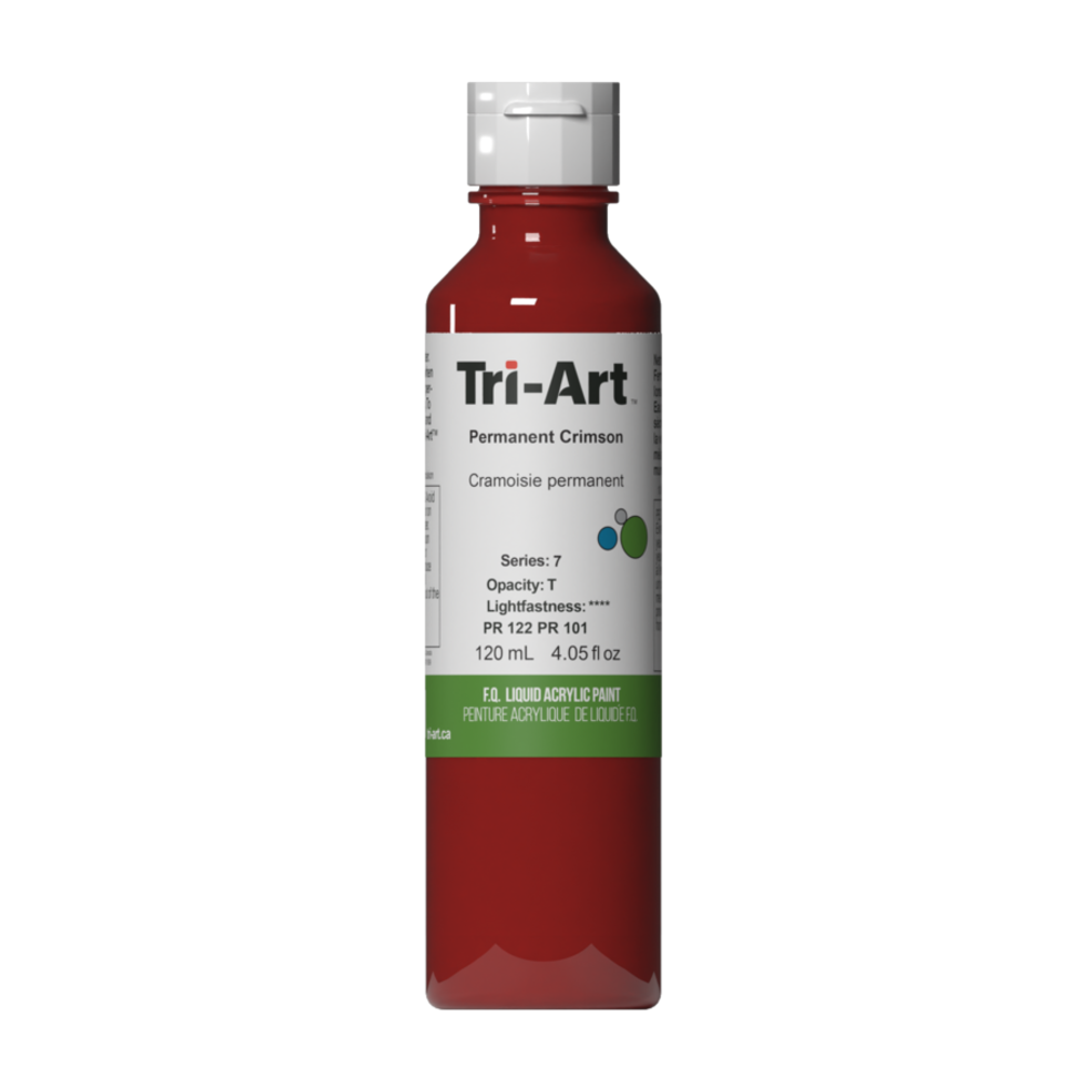 Tri-Art Liquid Acrylic Paint : Permanent Crimson