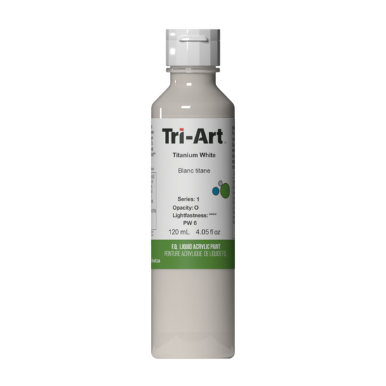 Tri-Art Liquid Acrylic Paint : Titanium White