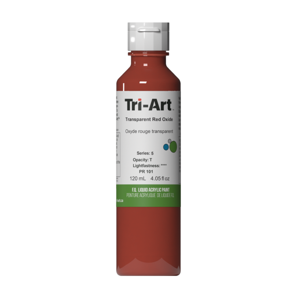 Load image into Gallery viewer, Tri-Art Liquid Acrylic Paint : Transparent Red Oxide
