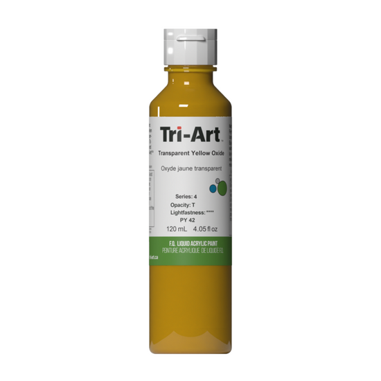 Load image into Gallery viewer, Tri-Art Liquid Acrylic Paint : Transparent Yellow Oxide
