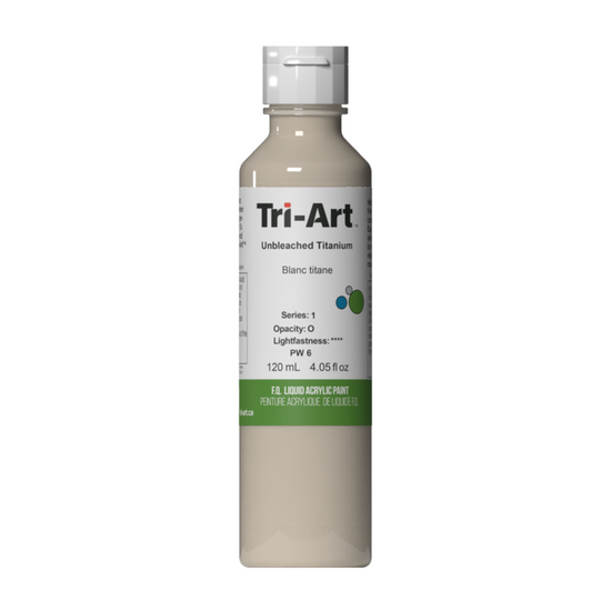 Tri-Art Liquid Acrylic Paint : Unbleached Titanium