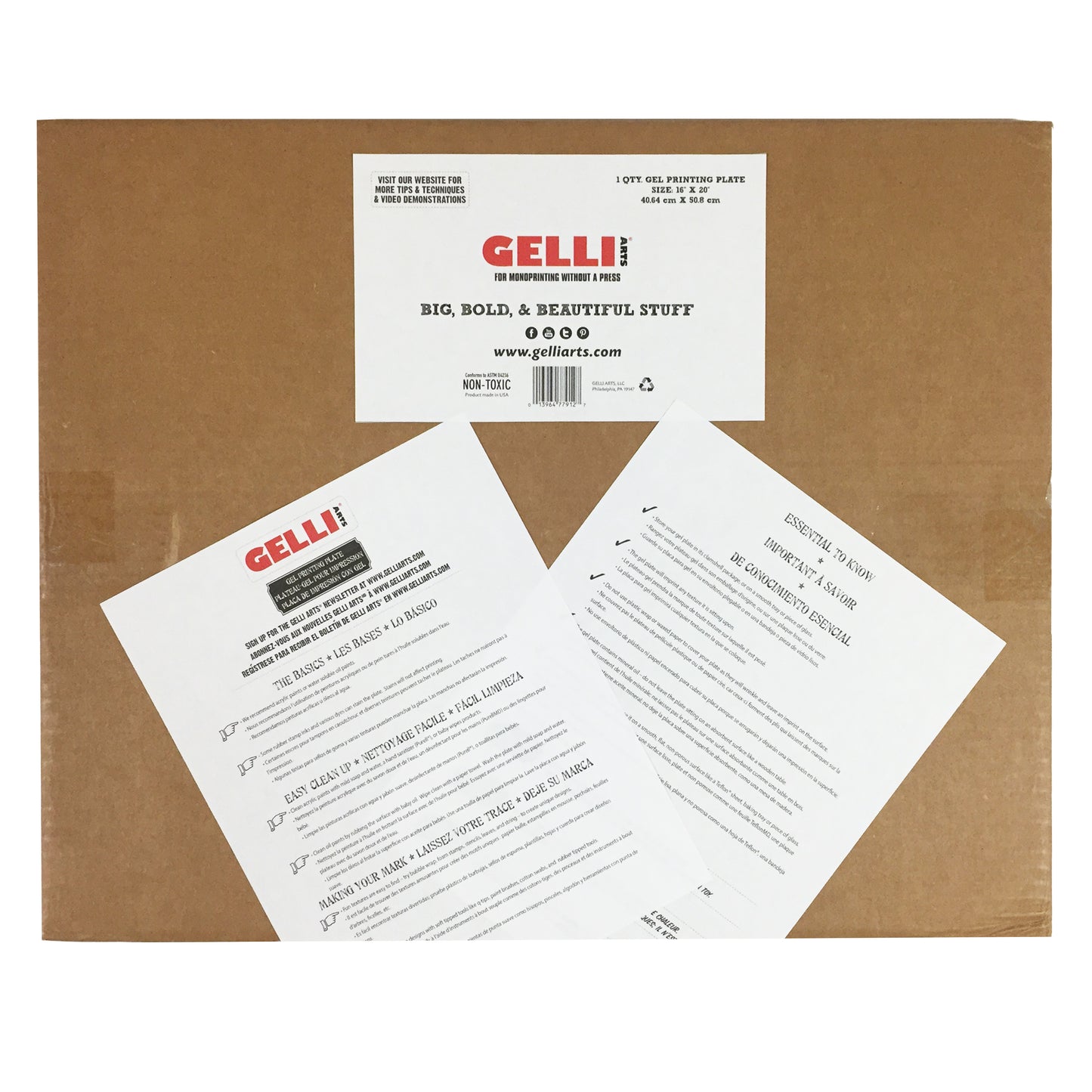 NEW Gelli Arts Gel Printing Plate – 9×12